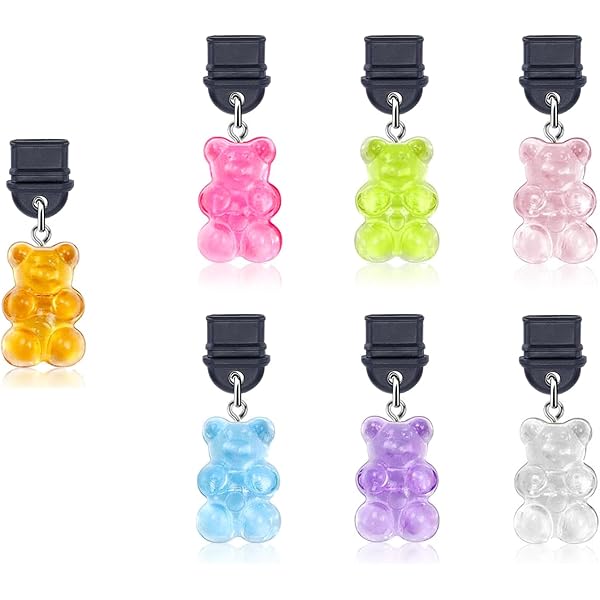 WEBEEDY 12 Style Dust Plug Charm Avec Pendentifs En Forme D