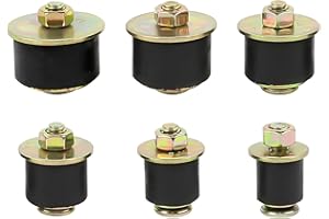 Wuyaoyao 6PCS Rubber Expansion Plug, 3/4" 7/8" 1" 1-1/8" 1-1/4" 1-3/8" Auto Freeze Plug, Automotive Expandable Freeze Rubber Plugs Kit Fit Hole Size: 3/4"~1-1/2" (19mm~38mm)