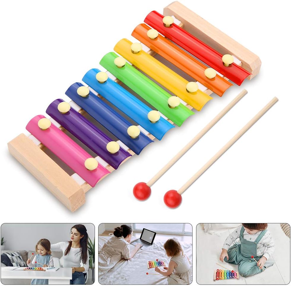 Musical Instruments Toy Xylophone Multicolor Wooden Xylophone Musical