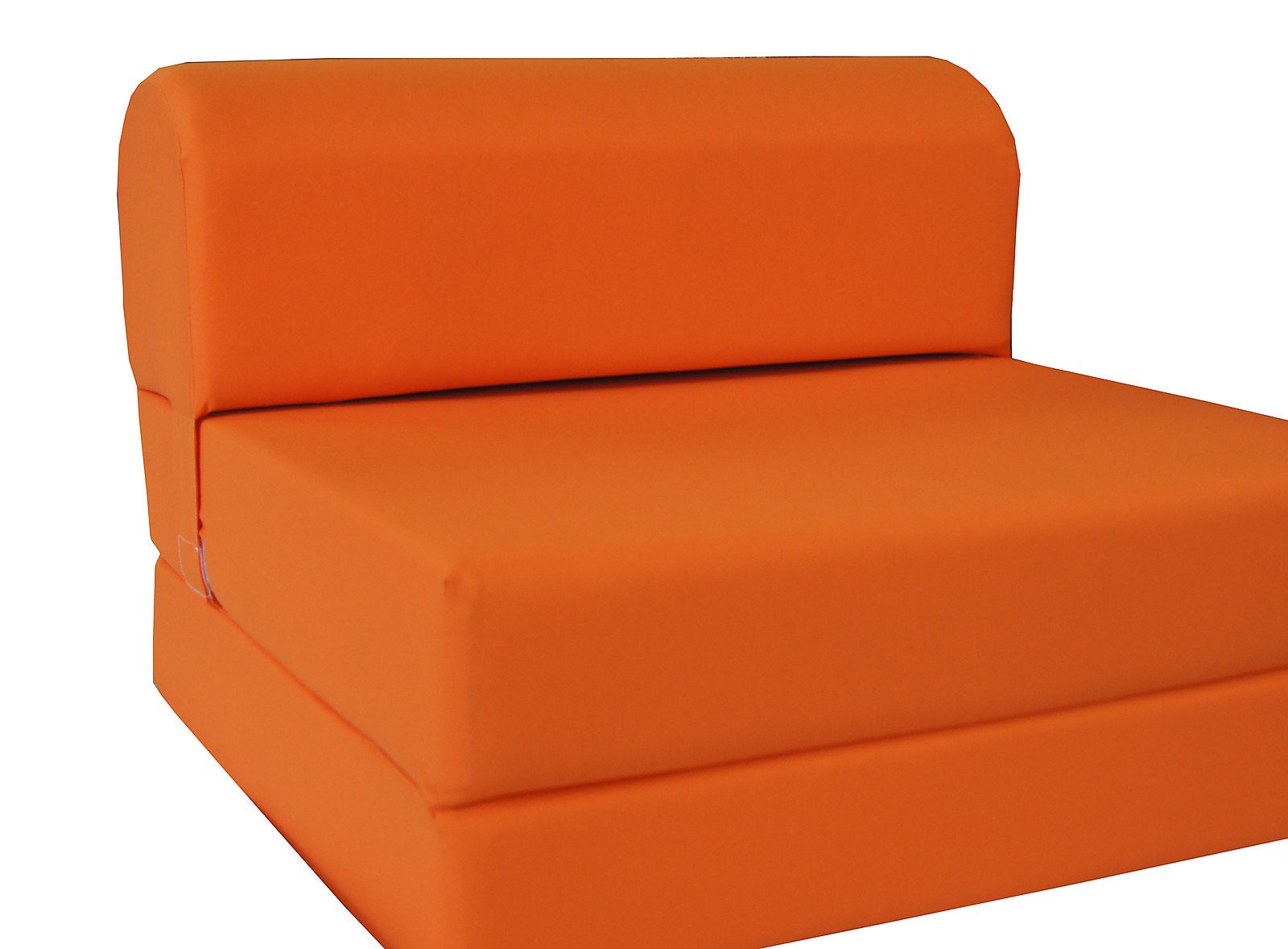 Dd Futon Furniture Orange Sleeper Chair Folding Foam Bed Sized 6 X 32 X 70
