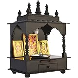 HomeCrafts LED Light Home Temple/ Pooja Mandir/ Wooden temple/ Temple for Home/Mandap
