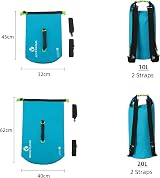 ROCK CLOUD 10L Dry Bag Waterproof Dry Sack for Kayaking Rafting Beach view 2