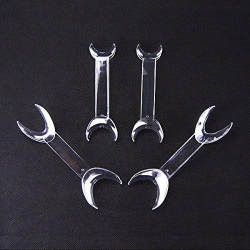 4pcs Dental Double-Headed T-Shape Intraoral Cheek Lip Retractor Mouth Opener （2 S+2 L）
