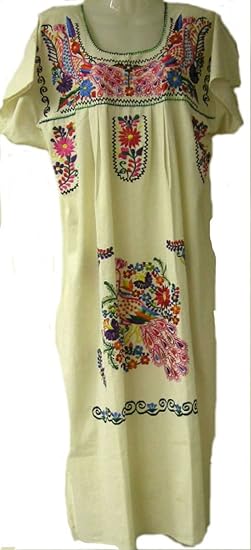 Amazon Co Jp メキシコ刺繍ワンピース 4 服 ファッション小物