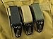 EKLORN 2pcs Nylon Velcro, Gear Keeper Pouch, can be used as Key Chain, Key Ring Holder, Compatible with Molle Bags, perfect webbing attachment strap (Black)