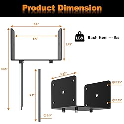 FMhotu 6x6 Concrete Post Base(2 PCS), Deck Post
