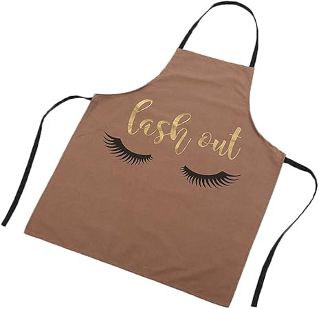 Mogist Grembiule Creativo Per Ciglia Inglese Motivo Dorato Cotone Grembiule Da Cucina Grembiule Da Salopette Per Donne Marrone 72cm 56cm Amazon It Casa E Cucina