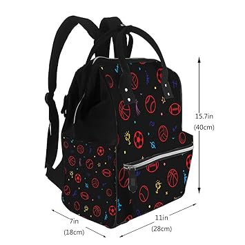 basketball diaper bag