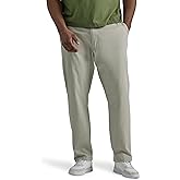 Lee Mens Big & Tall Extreme Motion Flat Front Relaxed Taper Pant