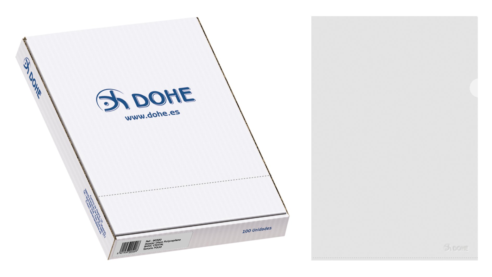 Dohe 90590 – File Box with Folio Glass 100 Units