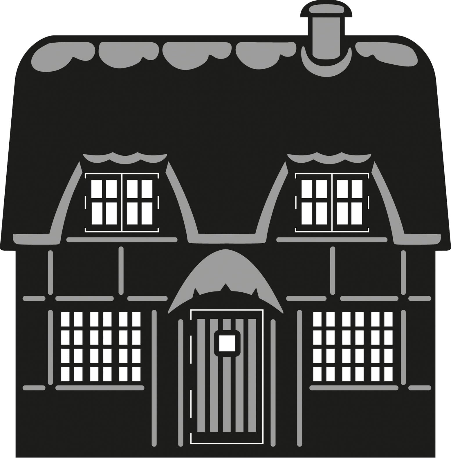 Marianne Design MARCR1219 Craftables Cutting Die English Cottage Dies, Grey