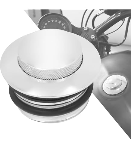 OUMURS Chrome Flush Pop-Up Gas Cap For Harley Sportster, Dyna, Softail (1982-2024) 10 thumbnail image