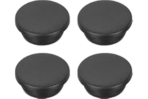 MECCANIXITY 4pcs T-Shaped Silicone Plugs 29mm 1-1/8 Inch Dia Snap in Plug Hole Seal Cover Round Rubber Stopper for Kitchen Ru