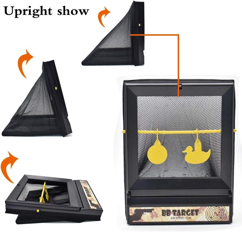 Airsoft Aim Target with Trap Net Catcher, Portable BB Bullets Recycling Device Airsoft Aim Target Stand and Paper Target for Shooting Training Device Durable Net Trap : Sports & Outdoors