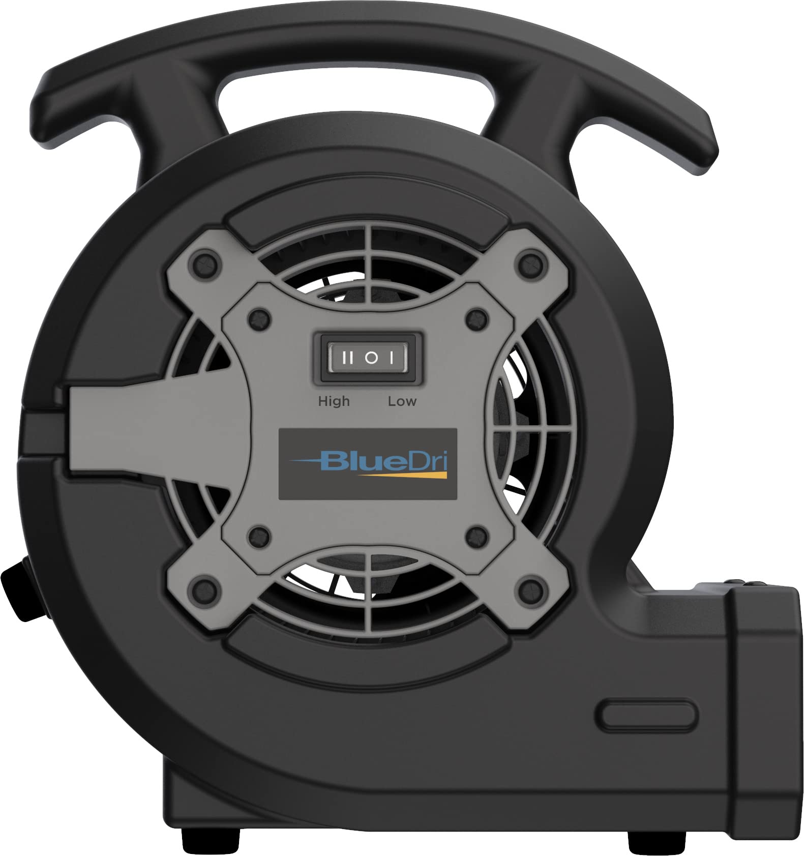 Lasko BlueDri Portable 1/8 HP Mini Multi-Purpose Air Mover Blower Utility Fan for Home, Carpet and Floor Drying, Black, BD-VP-15-BK, Medium