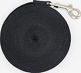 Justzon Cotton Web Dog Training Lead black (30-Feet)