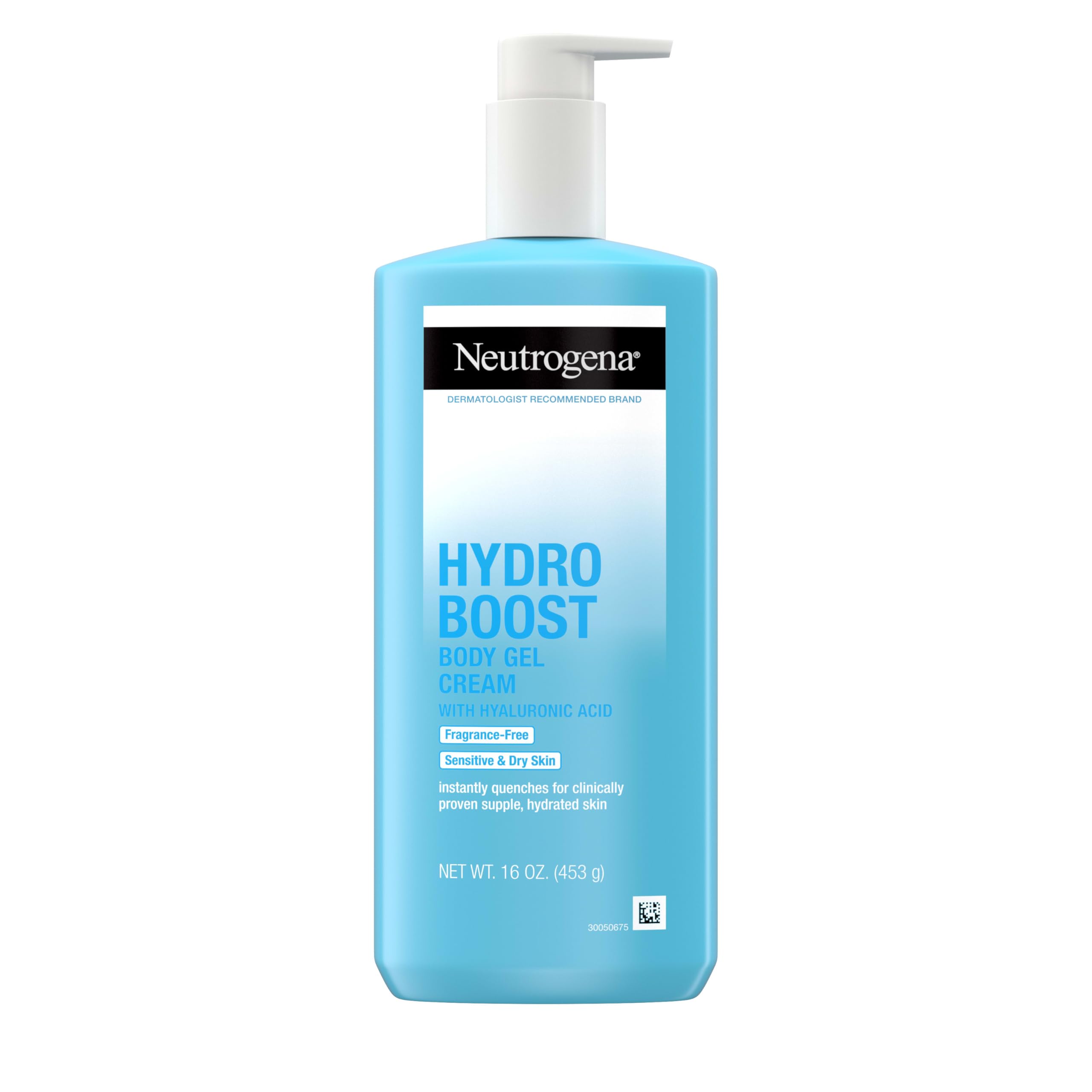 Photo 1 of Neutrogena Hydro Boost Body Lotion for Dry Skin Gel Cream with Hyaluronic Acid Moisturizer, Fragrance-Free Non-Greasy Lightweight Hydration, Oil-Free, 16 Fl Oz