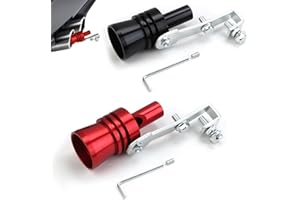 Exhaust Tips – 2-Piece Aluminum Alloy Turbo Whistle, Universal Car Exhaust Sound Enhancer, Easy Installation, Durable & Styli