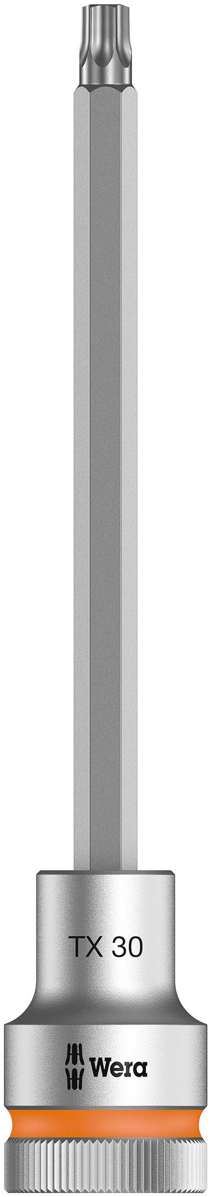 Wera 05003853001 8767 TX30 x 140 mm 1/2-Inch Drive C HF Zyklop Torx Socket with Fastener Holding Function