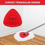 Sgizoku Red Spin Mop Head Base for Vileda Turbo Smart EasyWring Mop Replacement view 9