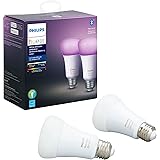 Philips Hue Premium Smart Bulbs, 16 Million Colors, for Most Lamps & Overhead Lights, Hub Required, Compatible with Alexa, Ap