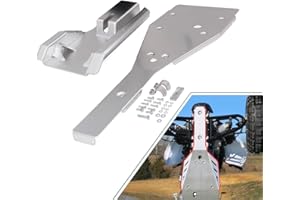 NIXFACE Full Chassis Glide & Swing Arm Skid Plate Gaurd Combo Fit for Yamaha Raptor 700 700R 2006-2012 ATV