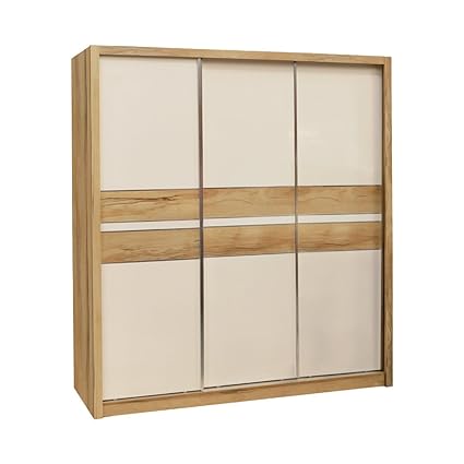 Gocosy Array Wardrobe 3 Sliding Doors Solid Wood White