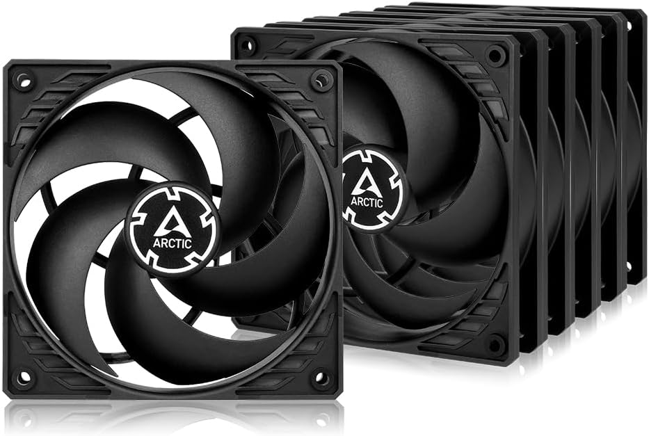ARCTIC P12 5 Pack 120mm PC Fan 0.3 Sone 1800 rpm Static Pressure