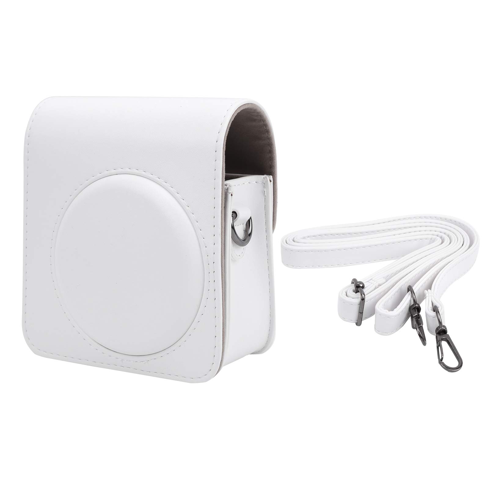 Instant Camera Case, PU Leather Camera Shoulder Bag Cover Detachable Sling Shell Bag with Shoulder Strap for Instax Camera Mini 70