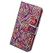 Bcov Case for iPhone SE 2022/iPhone SE 3rd Gen/iPhone SE 2020, Bright Paisley Pattern Wallet Flip Leather Cover Case with Credit Card Slot ID Card Holder Kickstand for iPhone 7/8/SE 2022
