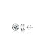 Diamond Wish 14k White Gold Round Diamond Stud
