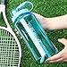 Newweic 68 oz Water Bottle with Straw Wide Mouth BPA-Free Clear Plastic Reusable Water Bottle- Spill Proof - Gym Drinking Bottles with Chug Lid, Handle and Strap for Sports Camping Yoga (2L, Pink)