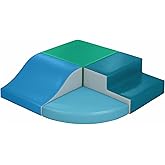 TODIBY 4-Pieces Climbing Toys for Toddlers: PU Leather - Soft Play Climbing for Toddlers - Foam Climbing Blocks for Crawling and Sliding Indoor Playground for Kids