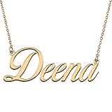 HUAN XUN Customized Custom Simple Any Name Necklace