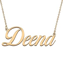 HUAN XUN Customized Custom Simple Any Name Necklace