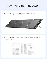 EF ECOFLOW 110W Portable Solar Panel Foldable Waterproof IP68 Chainable Power view 9