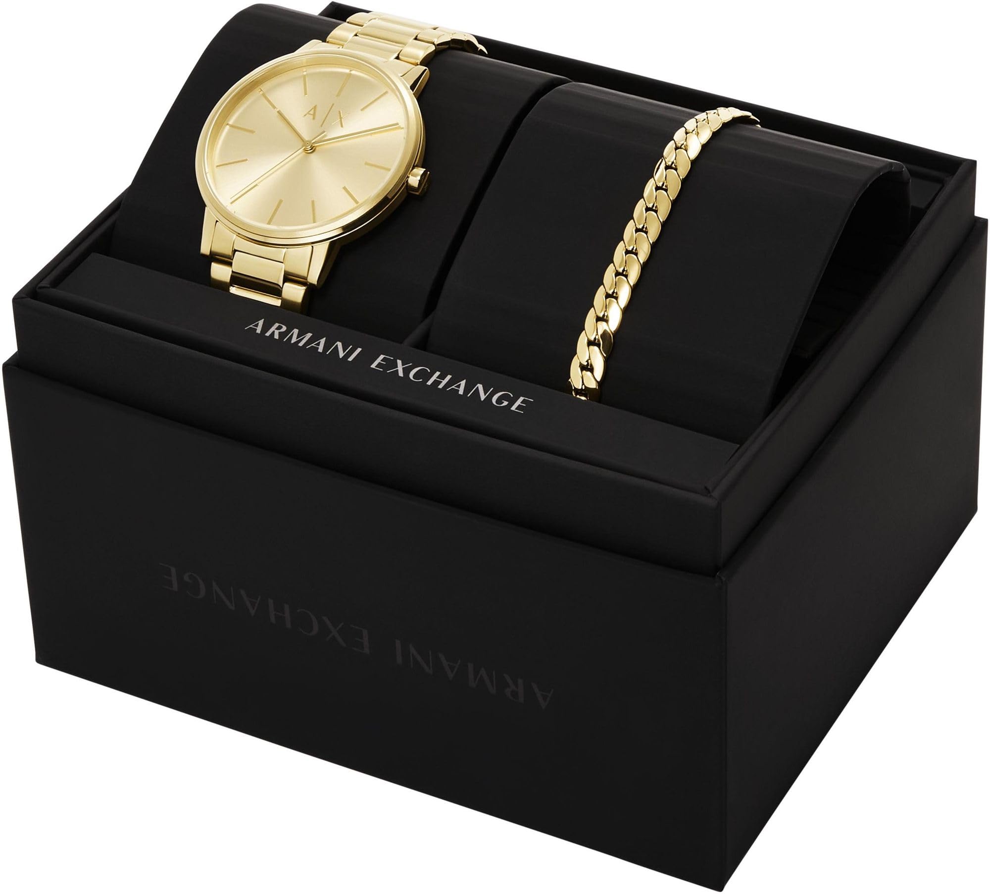 Armani Exchange Watch for Men, Quartz Movement and 42mm Case Size with Stainless Steel, Leather or Silicone Strap