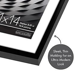 Americanflat 11x14 Picture Frame in Black - Use as