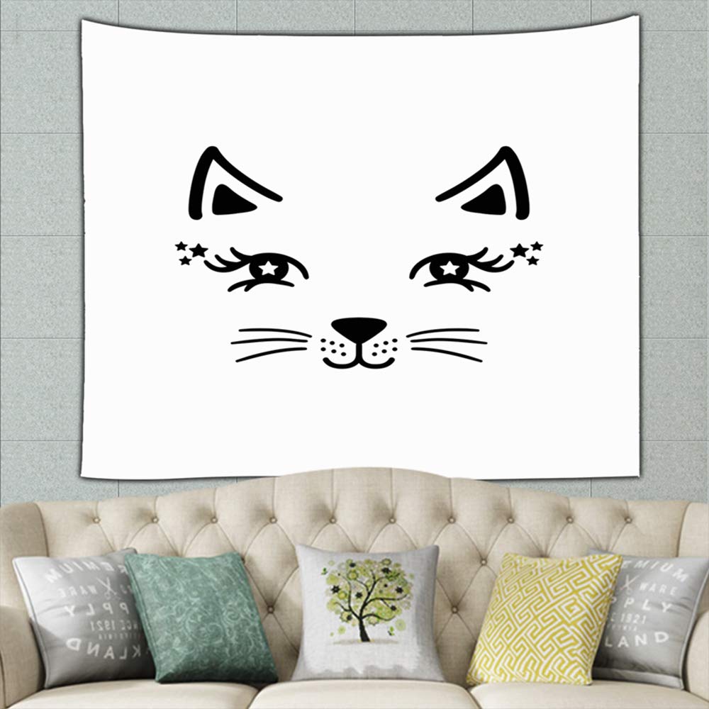 Amazon Com Best Bags Hand Drawn Cute Little Kitty Girl