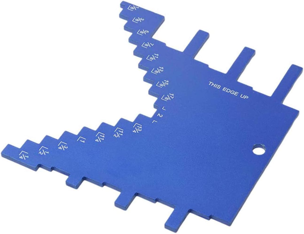 2 in 1 Step Depth Gauge for Router and Table Saw, Aluminum Step Depth Gauge for Setting up Blade Height - - 