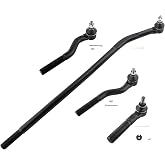 BOXI 4pc Front Inner + Outer Tie Rods Suspension Kit Fit for Jeep Wrangler 2007-2017 / for Jeep Wrangler JK 2018 / DS300005 ES3624 ES800594 ES800593