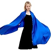 Gragengs Shawls and Wraps for Women Evening Dresses Satin Scarf Extra Long Wedding Bridal Party Bright Stole