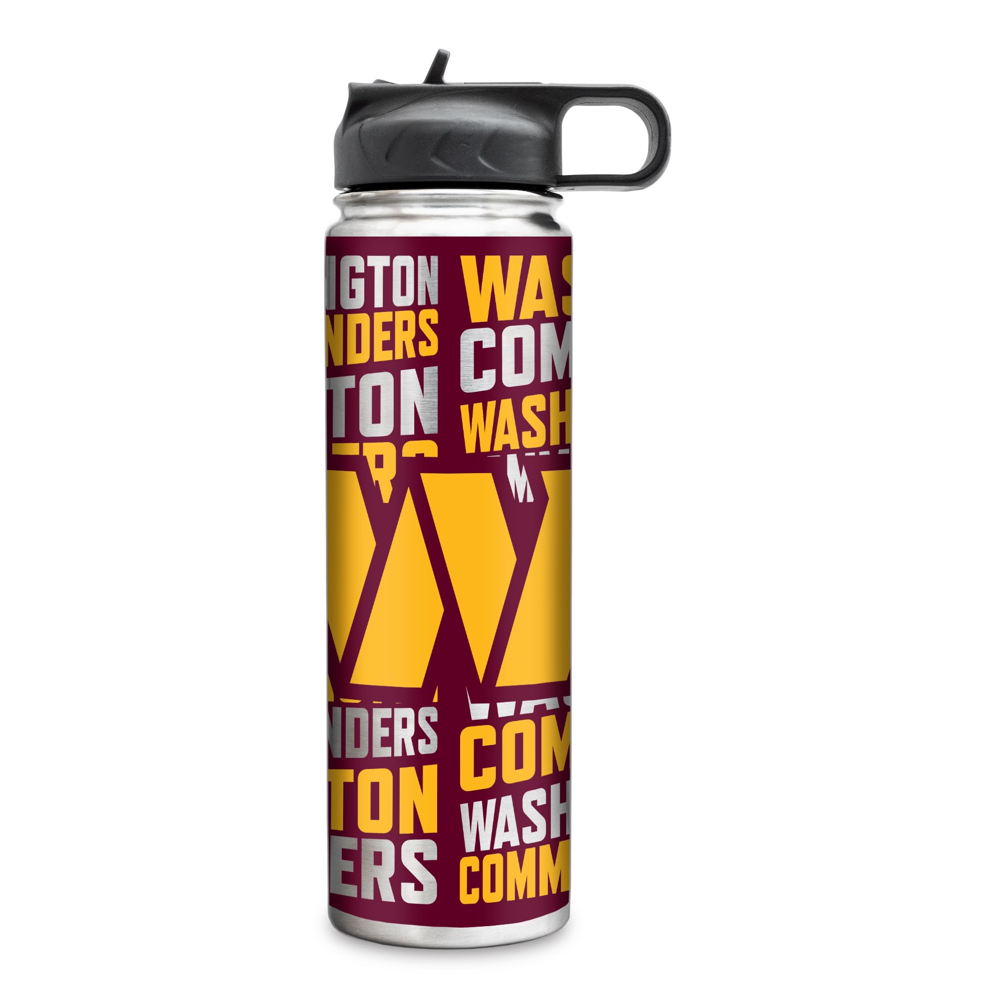 Rico Industries NFL Football Washington Commanders 22oz Stainless Steel Tumbler with Lid - Great For Coffee, Tea, Water or Cocktails Image