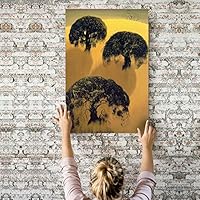 Canvas Wall Art Abstract Tree Canvas Prints Home Artwork Decoration for Living Room,Bedroom - 12x18 inches