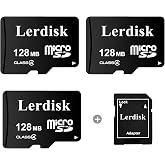 Factory Wholesale Micro SD Card 128MB (0.12GB) Pack of 3 in Bulk Low Capacity for MP3/Old Phones/Small Files Only -Not for Cameras/Dashcams/GB Devices