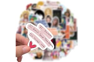 Ziyziiy 50PCS American Singer Stickers,Renaissance Drama Character Stickers for Adults,Waterproof Vinyl Stickers for Water Bottle,Laptop,Phone,Birthday Party Decorations, 20240666