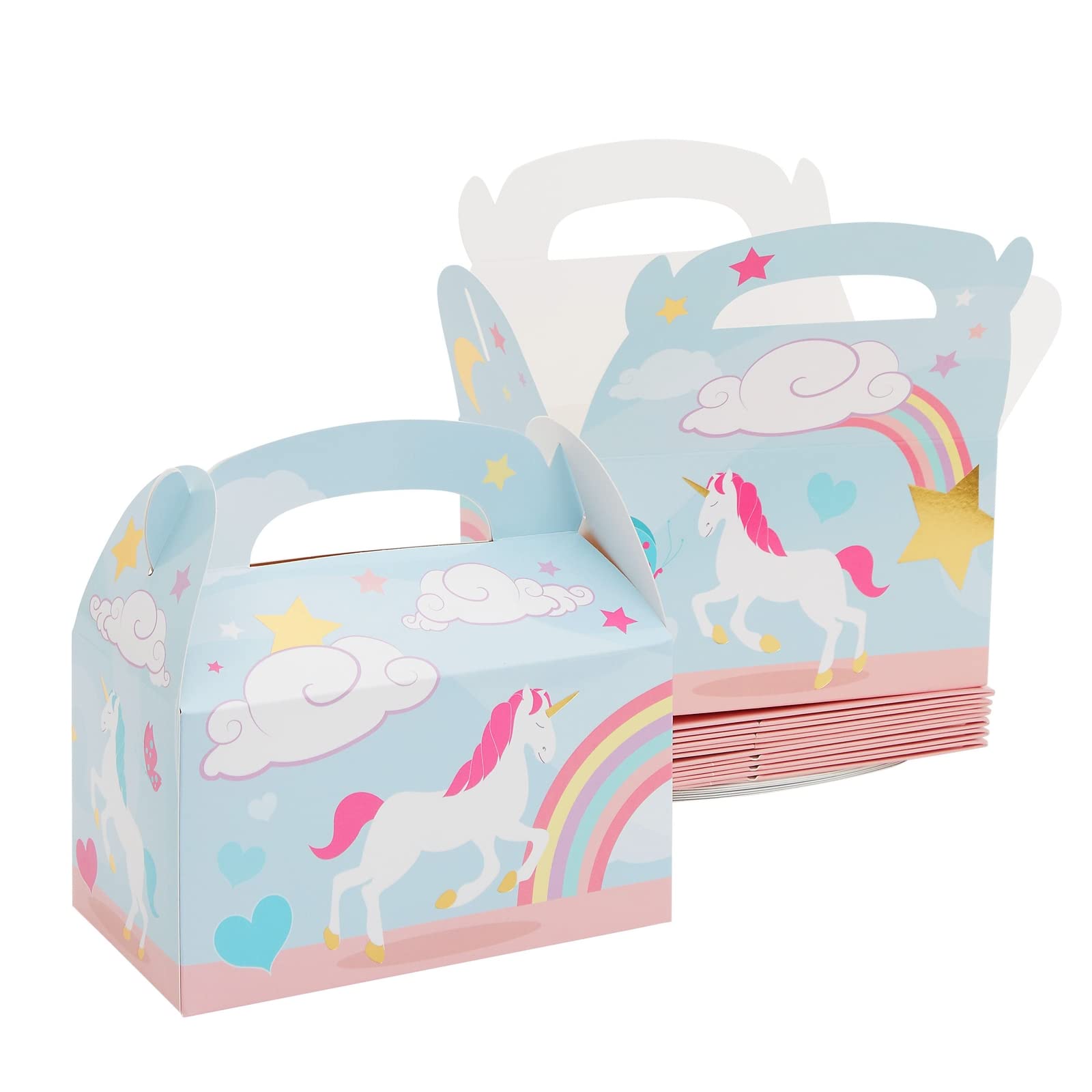 View 1 of 24 Pack Unicorn Party Favor Boxes, 6 x 3.3 x 3.6 Inch, Unicorn Goodie Bags Ideal for Birthdays, Events - Fill with Treats, Candies, Goodies