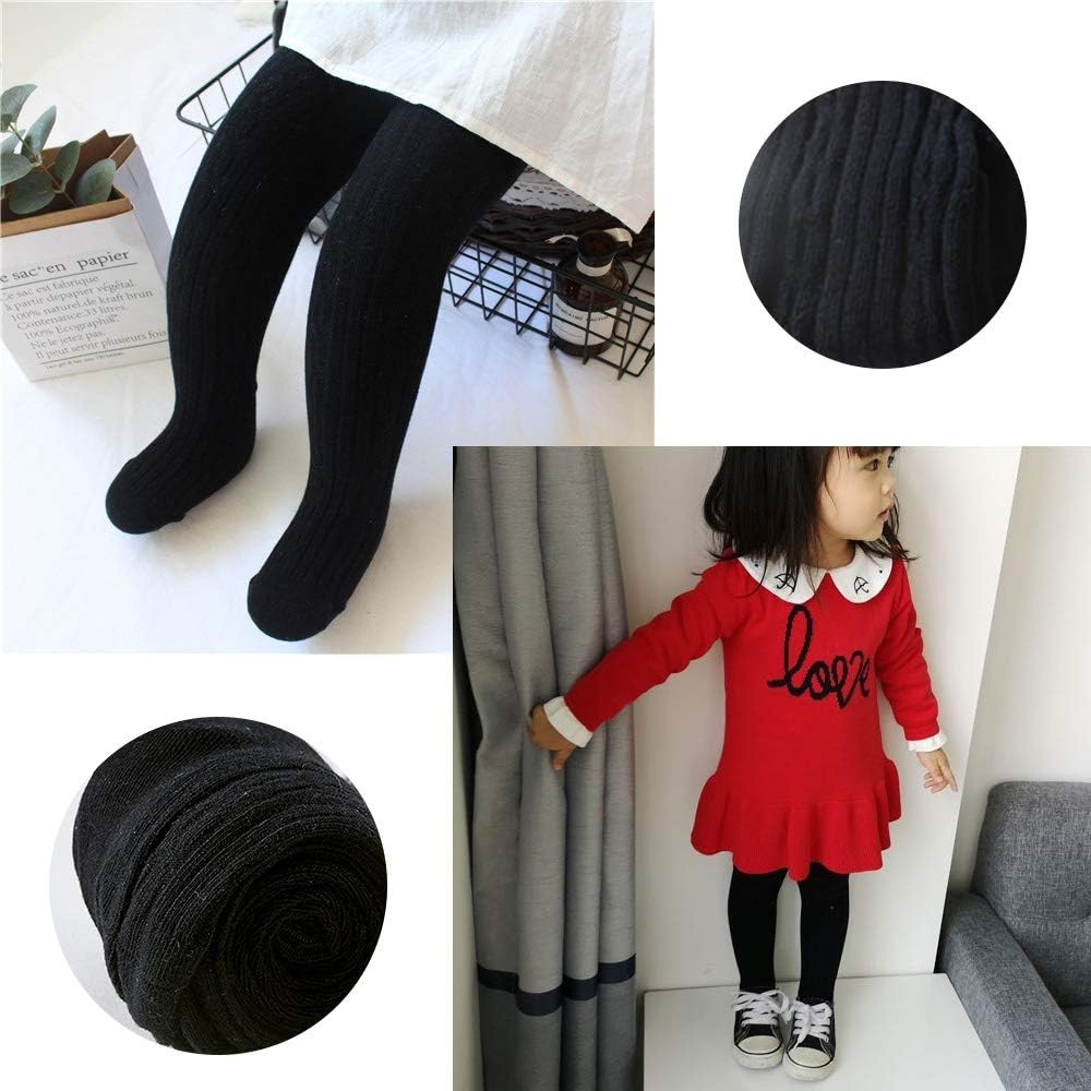 Baby Toddler Girls Tights Seamless Cable Knit Cotton Leggings Pants Stockings for Infant Baby Girl: Clothing