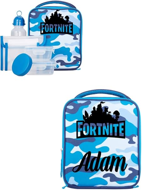 personalised fortnite lunch bag