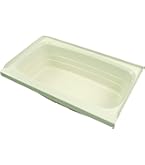 Lippert Replacement RV Bathtub - 24" X 40", Right Drain, Parchment Color, ABS Acrylic, P2440RHSPK
